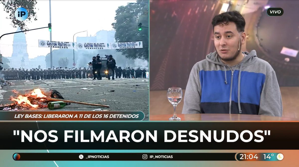 🗣️"Fue una película de terror", señaló Nicolás Mayorga, uno de los detenidos en el Congreso.

📺En #IPCentral con <a href="/nbg__/">Noe Barral Grigera</a> y <a href="/gsued/">Gabriel Sued</a>
