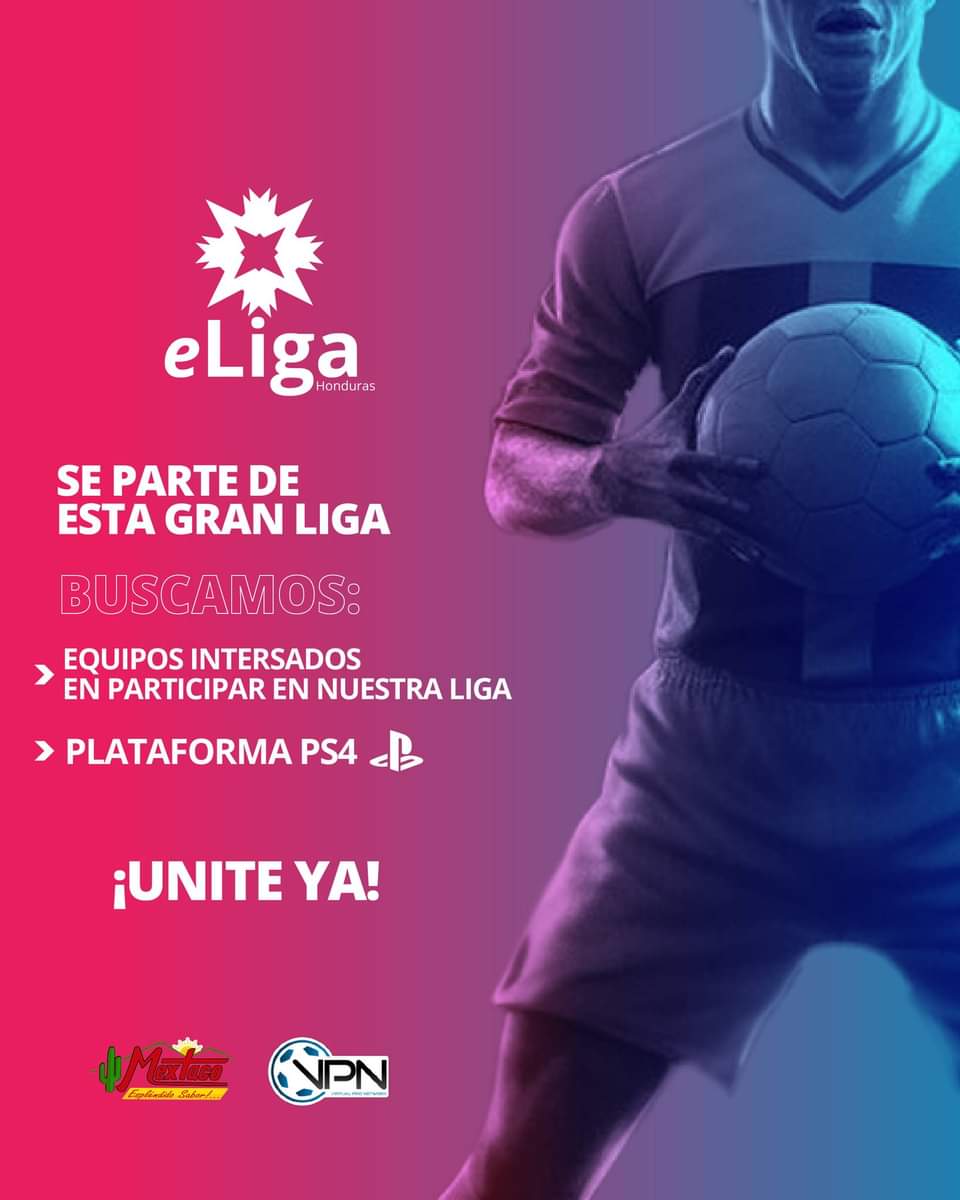Son varios los interesados en una liga #PS4.

Estamos buscando equipos responsables, Ocupamos 10 equipos para iniciar. 👊

👉👉 Pueden enviar mensaje privado o dejar un comentario.

#VPNHonduras #ps4 #eafc24 #ProClubs #ClubesPro #eLigaHN
