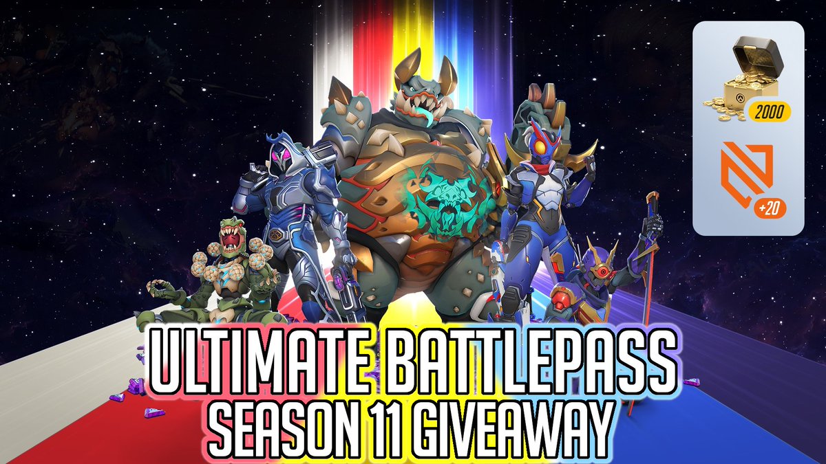 🎁 SEASON 11 ULTIMATE BATTLEPASS GIVEAWAY 🎁 
OVERWATCH 2 

To enter 
🌟 Follow <a href="/AvatarLiger/">⬇️ Liger</a>
🌟 Like &amp; RT
🌟 Tag ur Ultrawatch duo 
+ BONUS ENTRY find 4 hidden secrets in the pic below

(ends 23/06) ty <a href="/Blizzard_ANZ/">Blizzard ANZ</a> #OW2Giveaway #FirestrikeFridays #Overwatch2 #Season11 #gifted