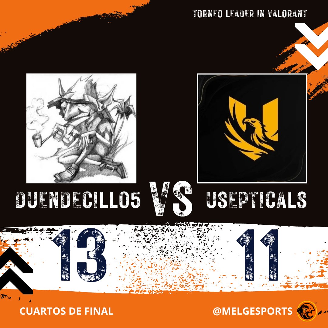 Tenemos el primer resultado de eliminatorias!!!
Mañana ve a nuestro twitch twitch.tv/melgesports para alentar a los equipos!!! 
#esports #valorant #torneos #tournament #competencia #liga #playoff #fps #shooter #melgesports