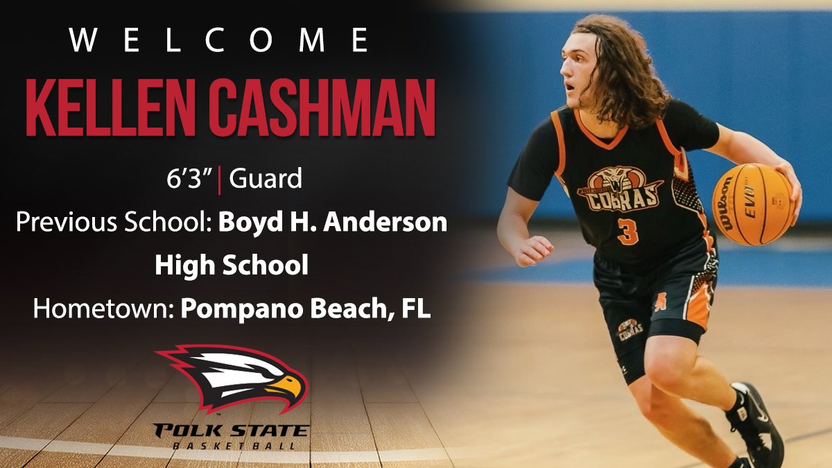 Polk State Hoops (@polkstatehoops) on Twitter photo πππππππ ππ πππ NEST
<a href="/CashmanKellen/">Kellen Cashman</a>
Join us in welcoming Kellen Cashman to our Eagle family! π¦
π¦
πππππππ ππ πππ NEST
<a href="/CashmanKellen/">Kellen Cashman</a>
Join us in welcoming Kellen Cashman to our Eagle family! π¦
π¦