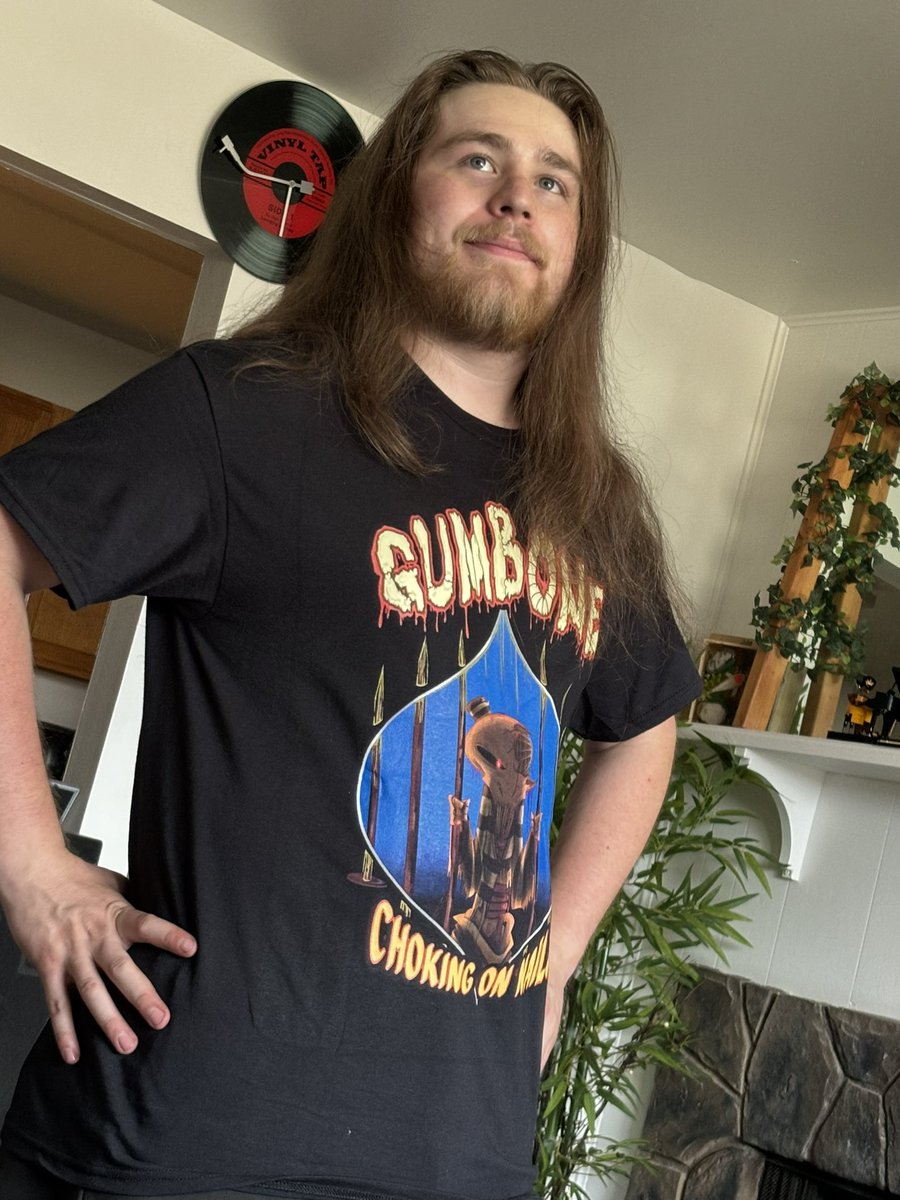 RadioGumbone's tweet photo. New shirts! For only $25, you too can own the first Gumbone shirt! Hmu for orders, or come and snag em at the show on the 21st at Trailside Saloon! #metal #metalhead #merch #merchandise #metalmerch #metalmerchandise #metalband #thrashmetal #punk #punkrock #thrashmetalband https://t.co/r0eYUz9gWa