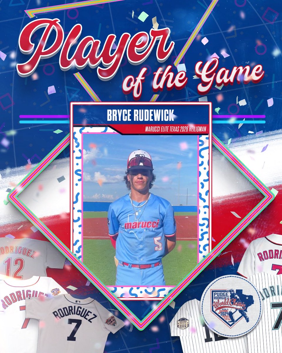 ✭Five Tool Texas✭ (@fivetooltexas) on Twitter photo #PudgeWC F: <a href="/RecruitMETx/">METx Recruiting</a> 2026 Heiligman 6, Texas Oilers 16U Rodriguez 5
PoG: Bryce Rudewick 1-2, 2 RBI, BB, R #PudgeWC F: <a href="/RecruitMETx/">METx Recruiting</a> 2026 Heiligman 6, Texas Oilers 16U Rodriguez 5
PoG: Bryce Rudewick 1-2, 2 RBI, BB, R