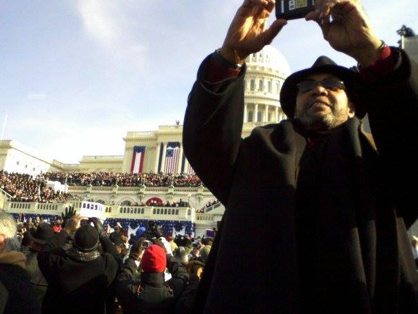 I was 24 years old, covering Obama's first inauguration. 

Directly in front of me, I spotted Reggie Jackson, Mr. October.

After Obama had taken the oath, I walked up and tapped him on the shoulder. I told him I was a reporter for The Rocky Mount Telegram and asked what the