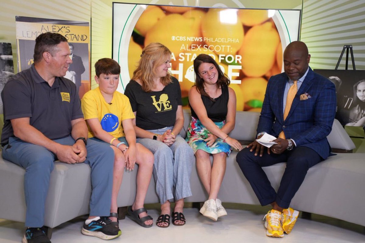 AlexsLemonade's tweet photo. That's it for our #cbsstandforhope, and what an AMAZING day it was! 🍋💛Thank you to everyone who tuned in, called in, made a donation online, or supported the fight against childhood cancer in any way today. You have made a difference in the lives of these families.

Phone lines are now closed but you can still donate to support families facing a childhood cancer diagnosis right now by visiting https://t.co/OczaWNdXAH!