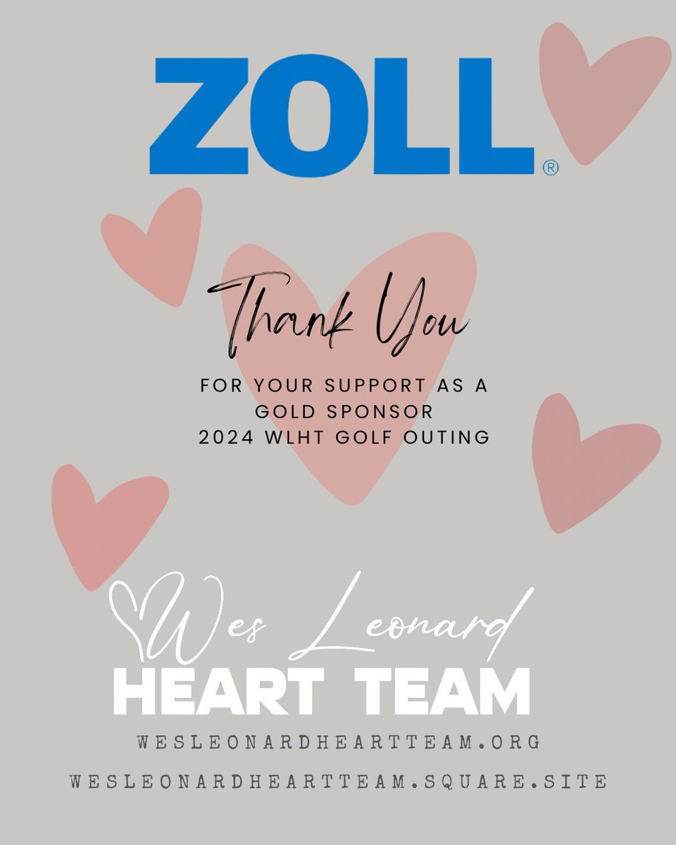 WesLeonardHeartTeam (@wlht735) on Twitter photo We are extremely thankful for all our sponsors. Zoll’s support has allowed us to continue to donate G5 AEDs. We donated 7 AEDs on the morning of our WLHT Golf Outing recently. Thank you <a href="/zollmedical/">Rodney Josephson</a> @cardiactcp We are extremely thankful for all our sponsors. Zoll’s support has allowed us to continue to donate G5 AEDs. We donated 7 AEDs on the morning of our WLHT Golf Outing recently. Thank you <a href="/zollmedical/">Rodney Josephson</a> @cardiactcp