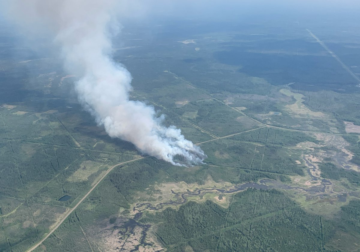Wildland firefighters are responding to an out of control wildfire located approximately 15 km southwest of Zama City. This wildfire is about 30 hectares in size. For more information visit bit.ly/3x1nqPc