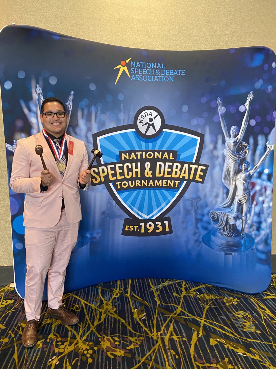The road ended today for Adiel, as he did not advance to finals. Still, it is an amazing finish for Adiel as he wraps up his Speech &amp; Debate career at Spring Hill High School!