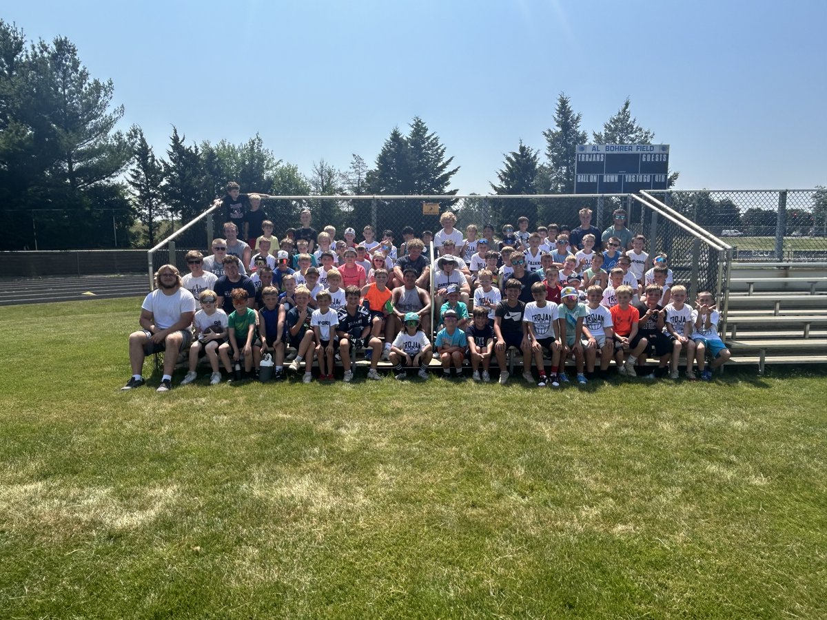 CGTrojanFB's tweet image. Wow, what a week!  Finished our junior high camp last Thursday and wrapped up our youth camp today!  We've got some great kids coming up in the program!  The future is bright!  Thanks to all of our current and former players for all their work the last two weeks.
#CultureWins