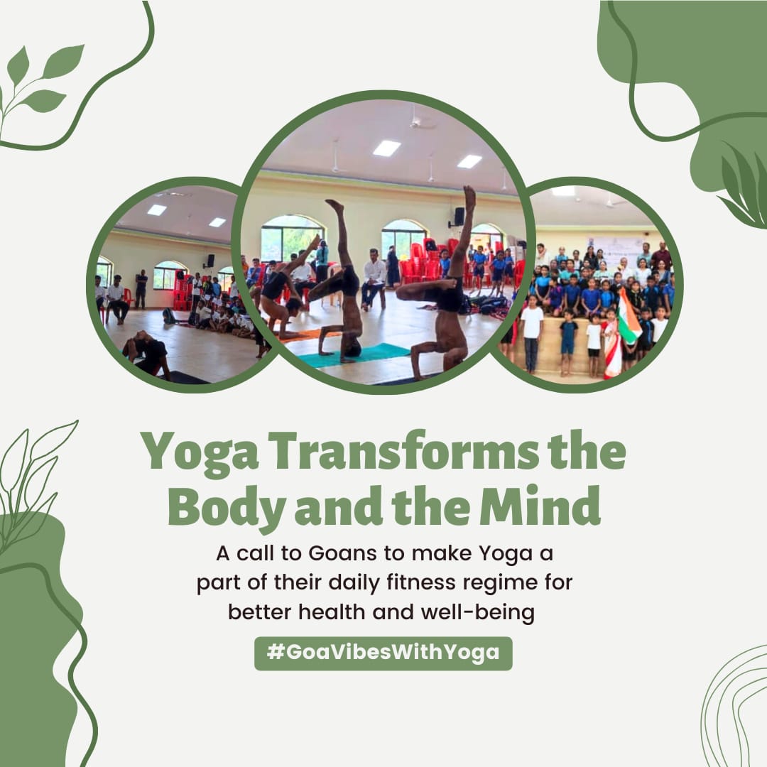 Embrace the good vibes by starting you day with yoga.
#GoaVibesWithyoga