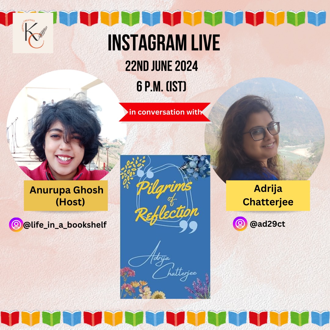 Join us for a conversation with author Adrija Chatter (<a href="/ARainbow29/">Adrija Chatterjee</a>) on Instagram Live tomorrow!

#InstagramLive #AuthorLife #AuthorSession #WomenWriting