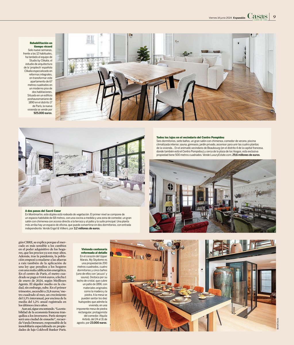 #PRESSE
Le journal quotidien espagnol L'Expansion fait un focus sur l'attractivité immobilière sans faille de la ville Lumière.
#ColdwellBanker #Immobilierdeluxe