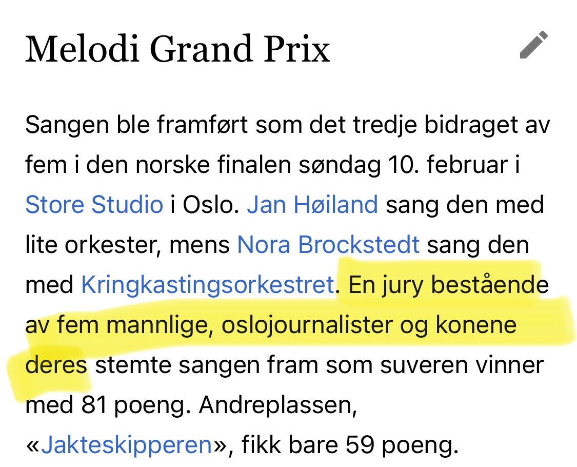 I anledning sommersolverv, wikipedia-hullet jeg meg til Norges Eurovision-bidrag «Solhverv» fra 1963. 0 poeng, og delt sisteplass. Men hvorfor forlot NRK denne måten å velge MGP-vinner på?
