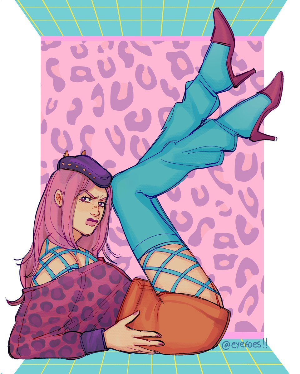 eyefoes's tweet photo. i dedicate this one to bull #jjba 🩷✨ https://t.co/FIkp9zbHJi
