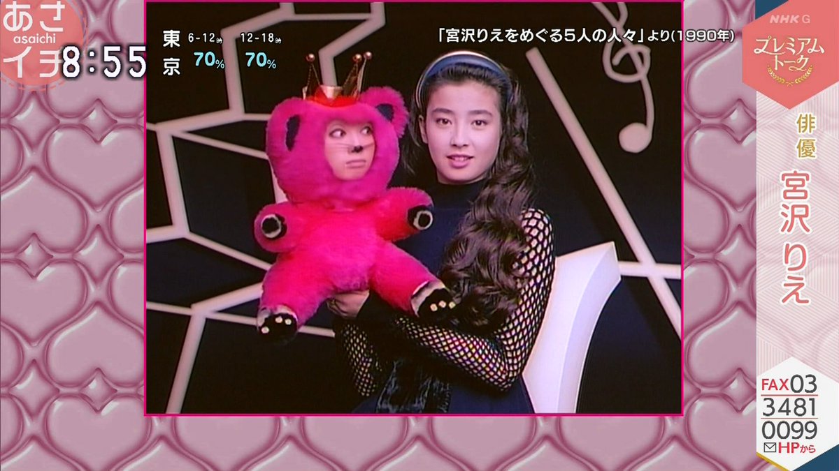 あさイチ「プレミアムトーク」に宮沢りえちゃん なつかしい映像出てき