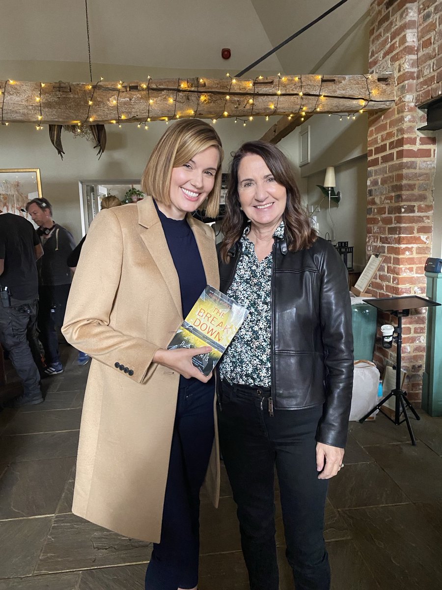 Exciting day for me today as the film #BlackwaterLane based on my novel #TheBreakdown comes out in cinemas and on digital platforms in the US. In 2020, I was lucky enough to meet the amazing <a href="/MaggieGrace/">Maggie Grace</a>, who plays Rachel, on the set of #BlackwaterLane