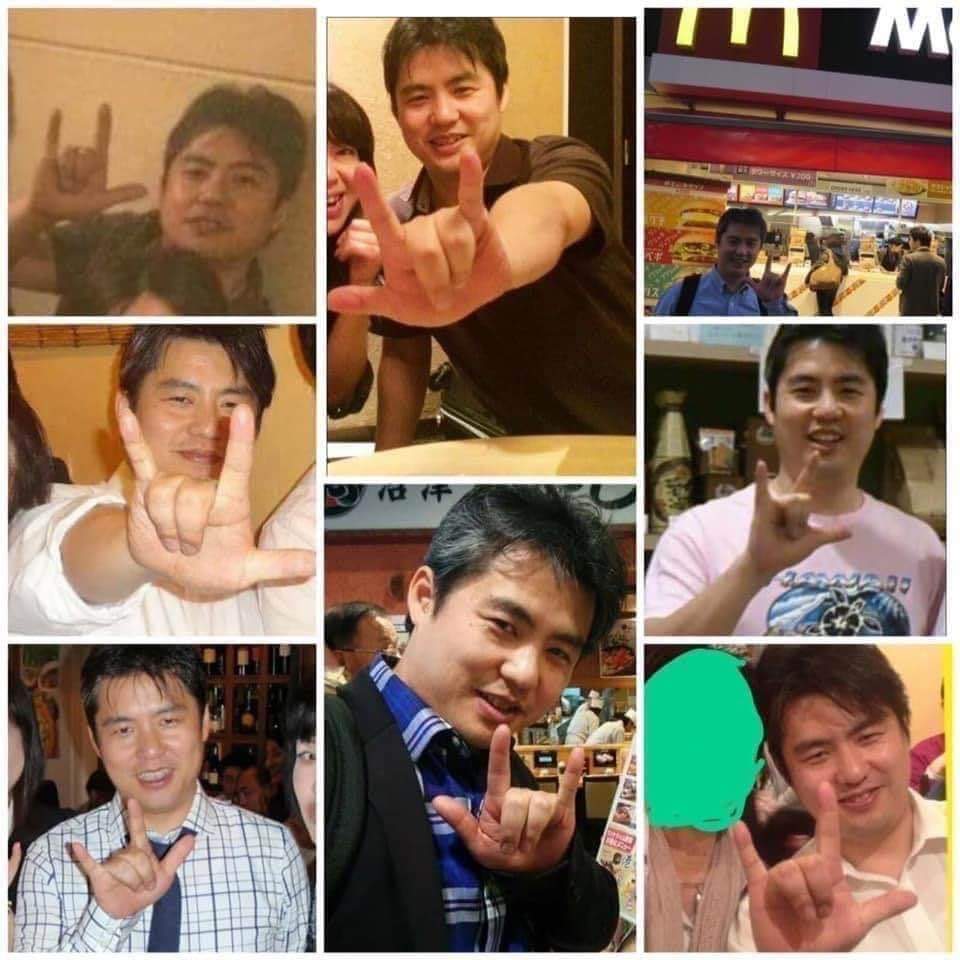 kamisamamanabu's tweet photo. 自ら『世界一嫌われ者の医者』と紹介する日本人成りすまし哲学者DDC院長🇰🇷内海聡の正体⇒アドレノクロム常習者《目周痣》であり🇰🇷池田大作《ソンテチャク》の外子💩ありとあらゆる場所場面で🤘コルナサイン『俺は悪魔ルシファー様に忠誠を誓う』の意味💩動画もDS策略の正義の味方役&悪役の茶番劇 https://t.co/tIZAu5d2ME