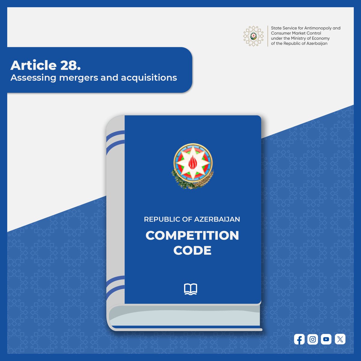 MammadAbbasbey1's tweet image. The legal instruments concerning mergers and acquisitions in the #CompetitionCode have been improved and expanded. 

In the legislation aimed at protecting #competition, effective regulatory methods have been established that take into account other market effects when assessing