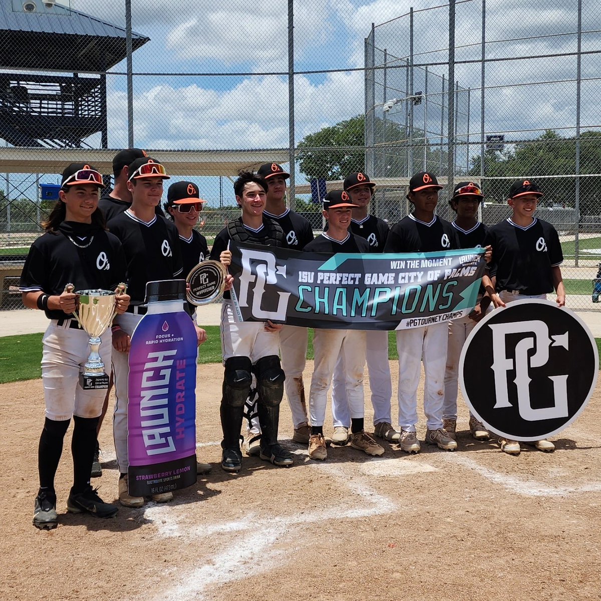 Back-to-back city of palms champion let's go.