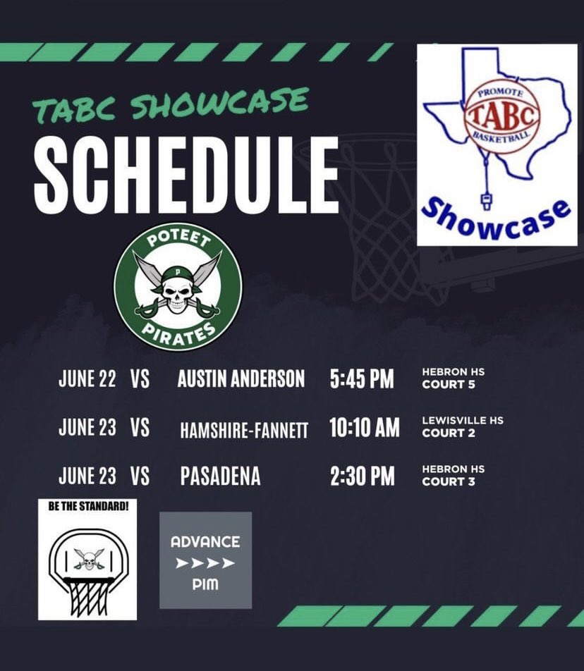 TABC Schedule for this weekend ⛹🏾‍♂️