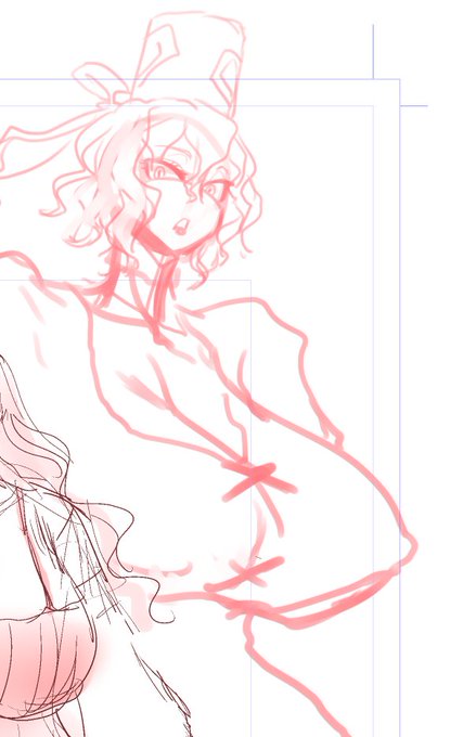 蘇我屠自古さん絵を描くので練習 あとおっぱいも練習 