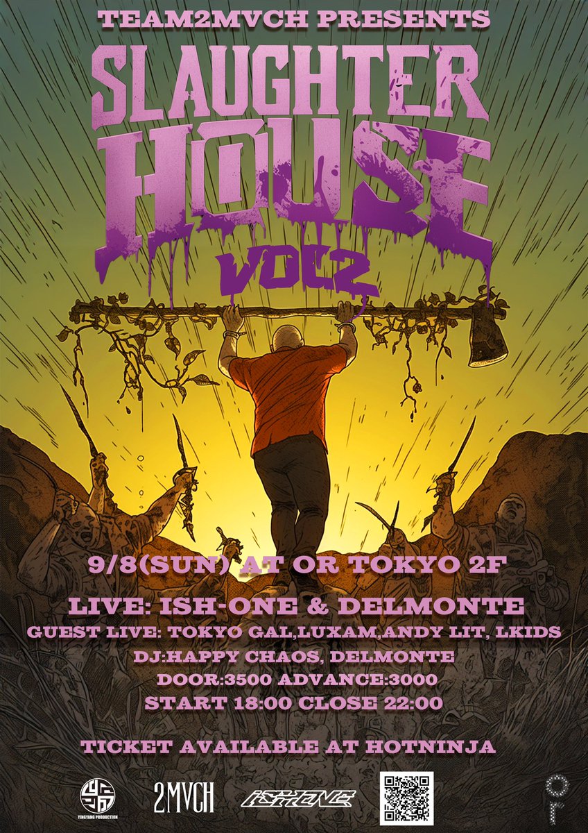 e-plusでチケット予約開始💯

9月8日(日) <a href="/ortokyoofficial/">ortokyo</a> 

<a href="/TEAM2MVCH/">TEAM2MVCH</a> PRESENTS

#SLAUGHTERHOUSELIVE vol.2 

<a href="/eplusjp/">イープラス</a> 

eplus.jp/sf/detail/4122…

#TEAM2MVCH 
#SLAUGHTERHOUSELIVE