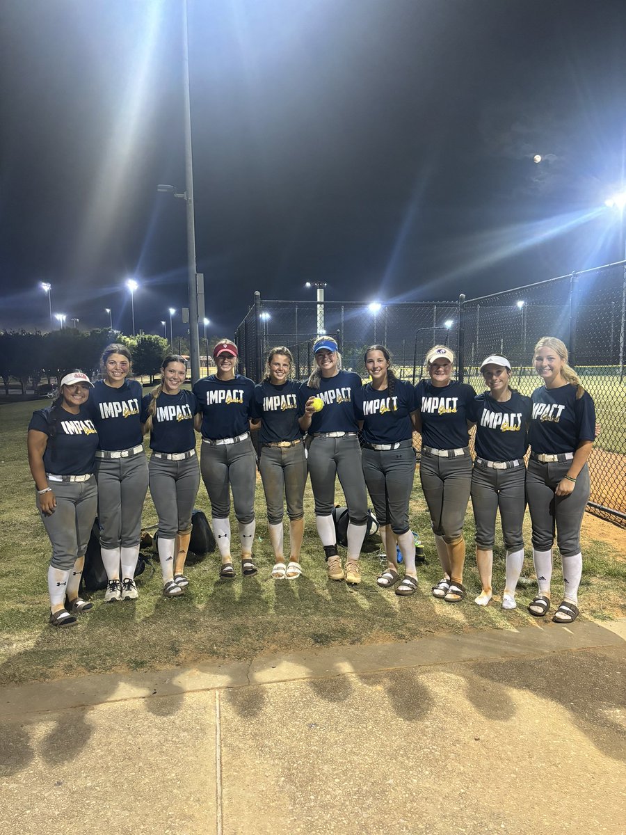 We go 2-0 today at Scenic City‼️Congrats to <a href="/BethuneLilly/">Lilly Bethune</a> for her 2R 💣💣 tonight ‼️ Thank you to all the coaches that came by today‼️Back at it tomorrow 12:00 Field 2 Summit Park🔥 <a href="/ImpactGoldOrg/">Impact Gold Fastpitch</a> <a href="/jazzvesely/">Jazz Jackson-Vesely</a> <a href="/ConnectSports_/">Connect Sports</a>
