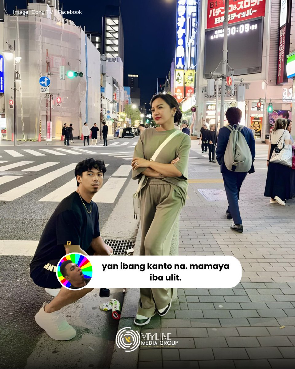 VL_MediaGroup's tweet photo. "Kanto kanto lang" 🤭🤣

Honeymoon "kanto pics" nina Cong TV at Viy Cortez-Velasquez sa Japan, kinagiliwan ng netizens!

Cong TV | Facebook

#CongTV #ViyCortez #perfectCONGVIYnation #TeamPayaman #ViylineMediaGroup https://t.co/lvJVyD6dJz