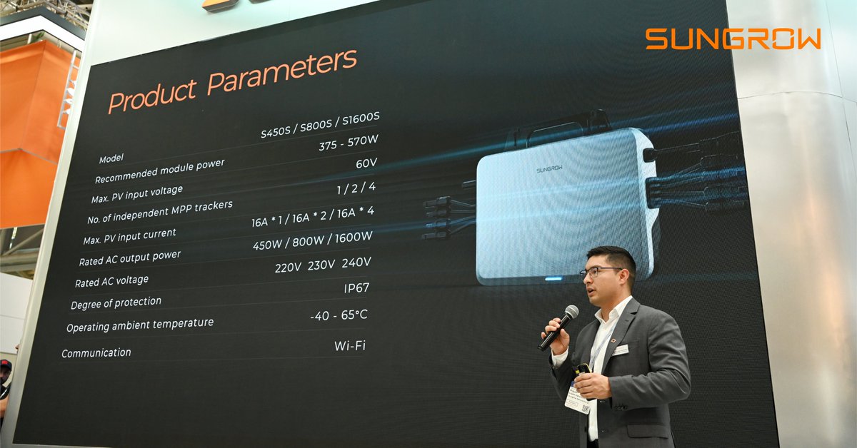 Sungrow_Power's tweet image. At #Intersolar 2024, Sungrow Debuts #Microinverter, an innovative product that brings a much more flexible and user-friendly energy experience for customers.

Learn more about Sungrow Microinverter:
lnkd.in/gAby4mSM