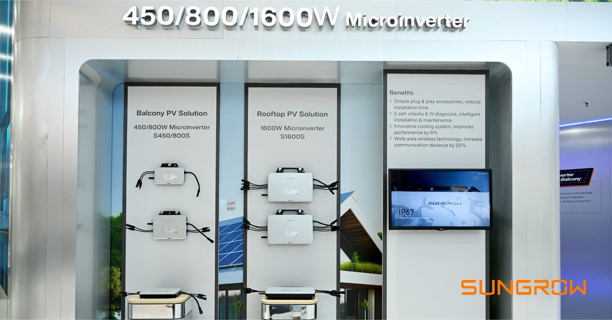Sungrow_Power's tweet image. At #Intersolar 2024, Sungrow Debuts #Microinverter, an innovative product that brings a much more flexible and user-friendly energy experience for customers.

Learn more about Sungrow Microinverter:
lnkd.in/gAby4mSM