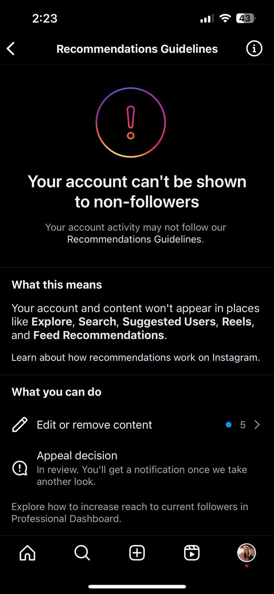 CeraGibson's tweet image. @instagram I am presently banned from being shown to new people because of the following content. I have read the community guidelines and I know none of this breaks them. There’s no nudity, sexual acts or solicitation of sex happening. I appealed a week ago. No response or help
