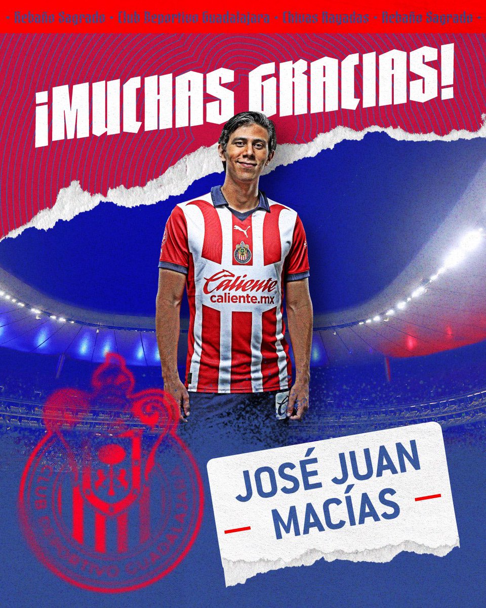 Chivas's tweet photo. ¡Éxito en este nuevo reto, @JJMacias9! 🤝🏻 https://t.co/024cnlUoCk