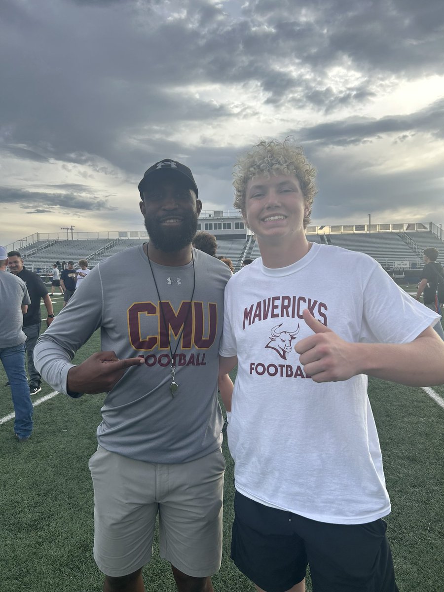 Mateo Garreffa (@mateogarreffa) on Twitter photo Had a great night competing at the <a href="/CMUMavsFootball/">Colorado Mesa Football</a> prospect camp!Awesome conversation with <a href="/Tmatthews16/">Trent Matthews</a>, excited to stay in touch!
<a href="/Coach_Wikre/">Trevor Wikre</a> <a href="/CoachKochevar/">Miles Kochevar</a> <a href="/nic_braaten/">Nic Braaten</a> <a href="/coachjajczyk/">Justin Jajczyk</a> Had a great night competing at the <a href="/CMUMavsFootball/">Colorado Mesa Football</a> prospect camp!Awesome conversation with <a href="/Tmatthews16/">Trent Matthews</a>, excited to stay in touch!
<a href="/Coach_Wikre/">Trevor Wikre</a> <a href="/CoachKochevar/">Miles Kochevar</a> <a href="/nic_braaten/">Nic Braaten</a> <a href="/coachjajczyk/">Justin Jajczyk</a>