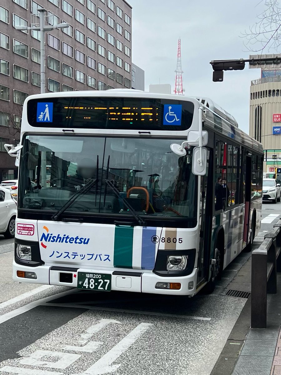 西日本鉄道 西鉄バス 福岡200か4827 日野 ブルーリボン 2TG-KV290Q4