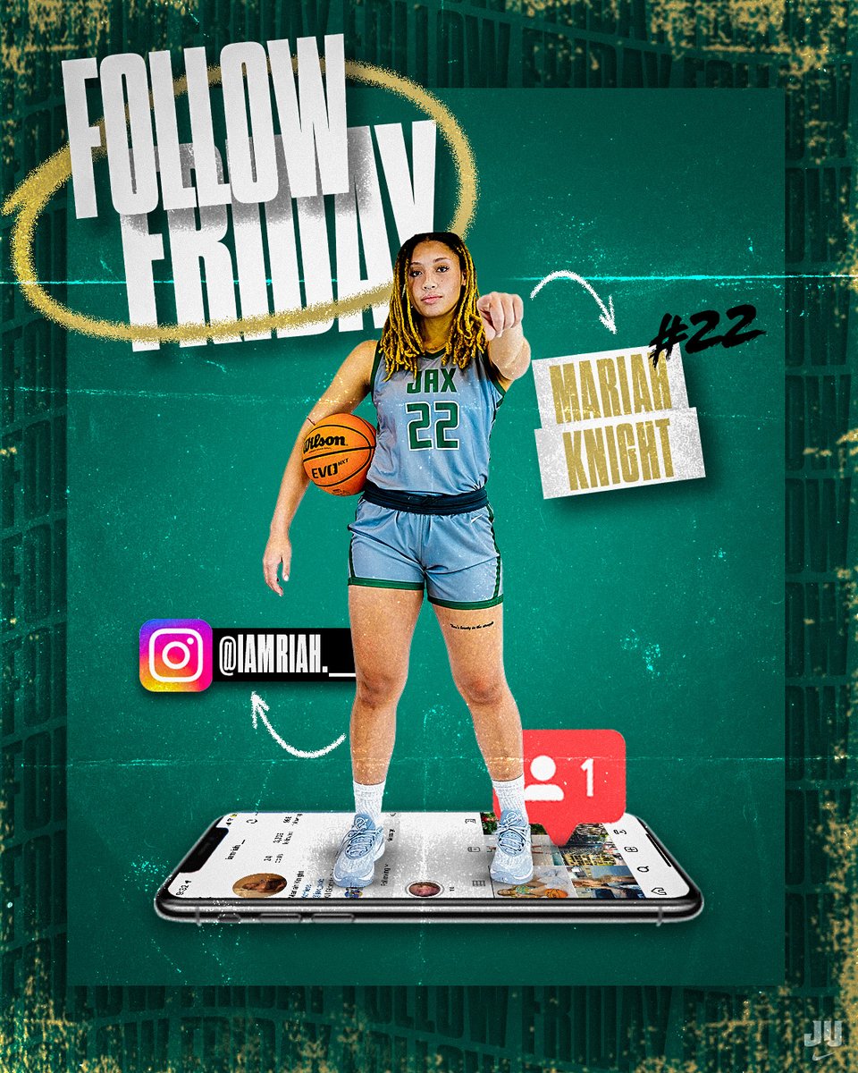 Just another Friday! On this week’s Follow Friday, we are featuring newcomer, Mariah Knight!🐬

Make sure to follow our Pod to keep up on the latest updates!

#RideTheWave #JaxBasketball #FollowFriday