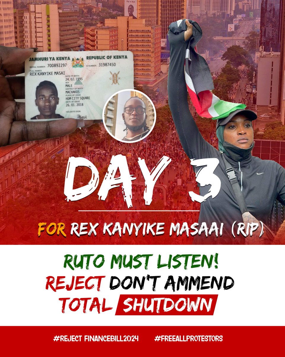 We will not Relent!! We must be Heard!! 
REPOST!!
#ForREX
#REJECTFFINANCEBILL2024 
#TOTALSHUTDOWN