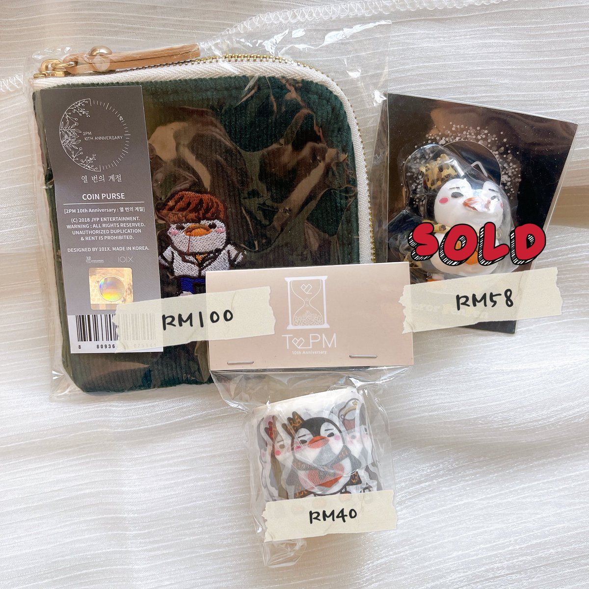 k_periphery's tweet image. WTS (Worldwide shipping ✅)

2PM Official MD
💰 price mention in pc, 
postage WM RM8 (photobook RM12)

#2pm #pasar2PM #pasar2ndgen @pasar2pm @pasar2ndgen