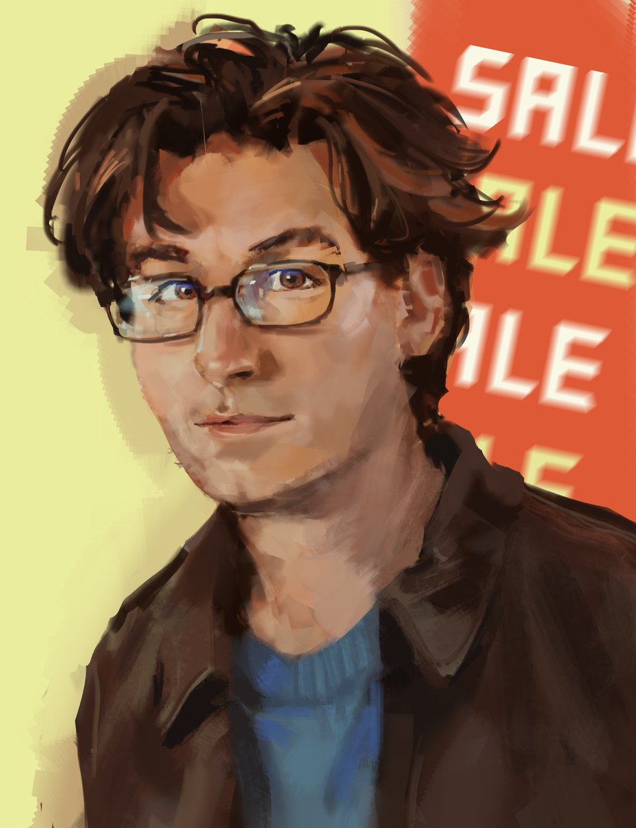 #StardewValley #Stardew #Pierre 这周画的皮埃尔，不小心画帅了亿点