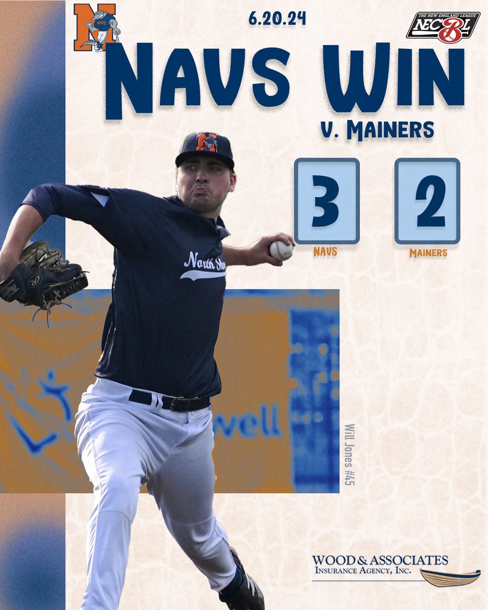 A big inning and another strong Will Jones start helped the Navs to a win over the <a href="/Sanford_Mainers/">Sanford Mainers</a> before the rains came!

We've got two on the road before a return to #NavsNation on Tuesday!

🗞️: nsnavs.com/fan-zone/news/…