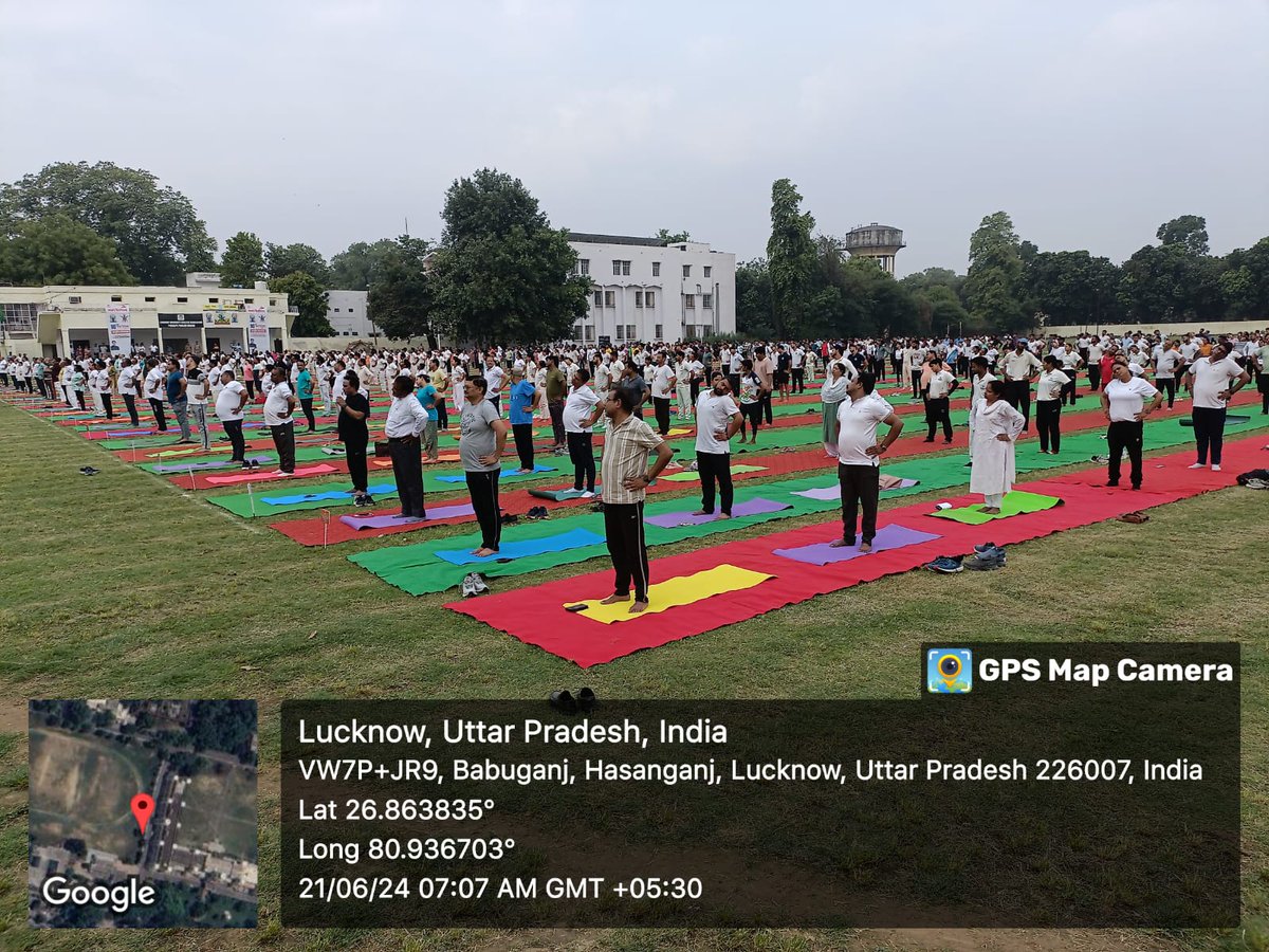 dswlkouniv's tweet image. International Yoga Day 2024 celebrated @lkouniv campus in the leadership of Hon&apos;ble Vice Chancellor @profalokkumar , distinguished guests, teachers and students
#Happywellbeong 
#Internationalyogaday