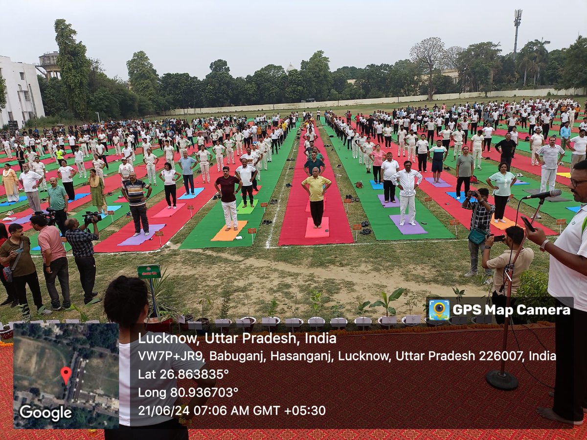 dswlkouniv's tweet image. International Yoga Day 2024 celebrated @lkouniv campus in the leadership of Hon&apos;ble Vice Chancellor @profalokkumar , distinguished guests, teachers and students
#Happywellbeong 
#Internationalyogaday