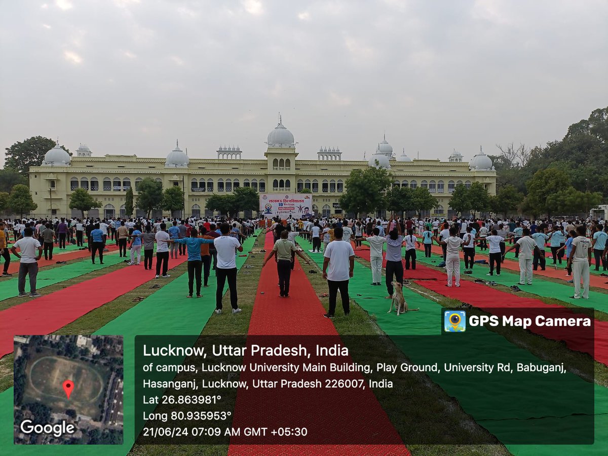Dean Students’ Welfare, UoL (@dswlkouniv) on Twitter photo International Yoga Day 2024 celebrated <a href="/lkouniv/">University of Lucknow</a> campus in the leadership of Hon'ble Vice Chancellor <a href="/profalokkumar/">Professor Alok Kumar Rai</a> , distinguished guests, teachers and students
#Happywellbeong
#Internationalyogaday International Yoga Day 2024 celebrated <a href="/lkouniv/">University of Lucknow</a> campus in the leadership of Hon'ble Vice Chancellor <a href="/profalokkumar/">Professor Alok Kumar Rai</a> , distinguished guests, teachers and students
#Happywellbeong
#Internationalyogaday
