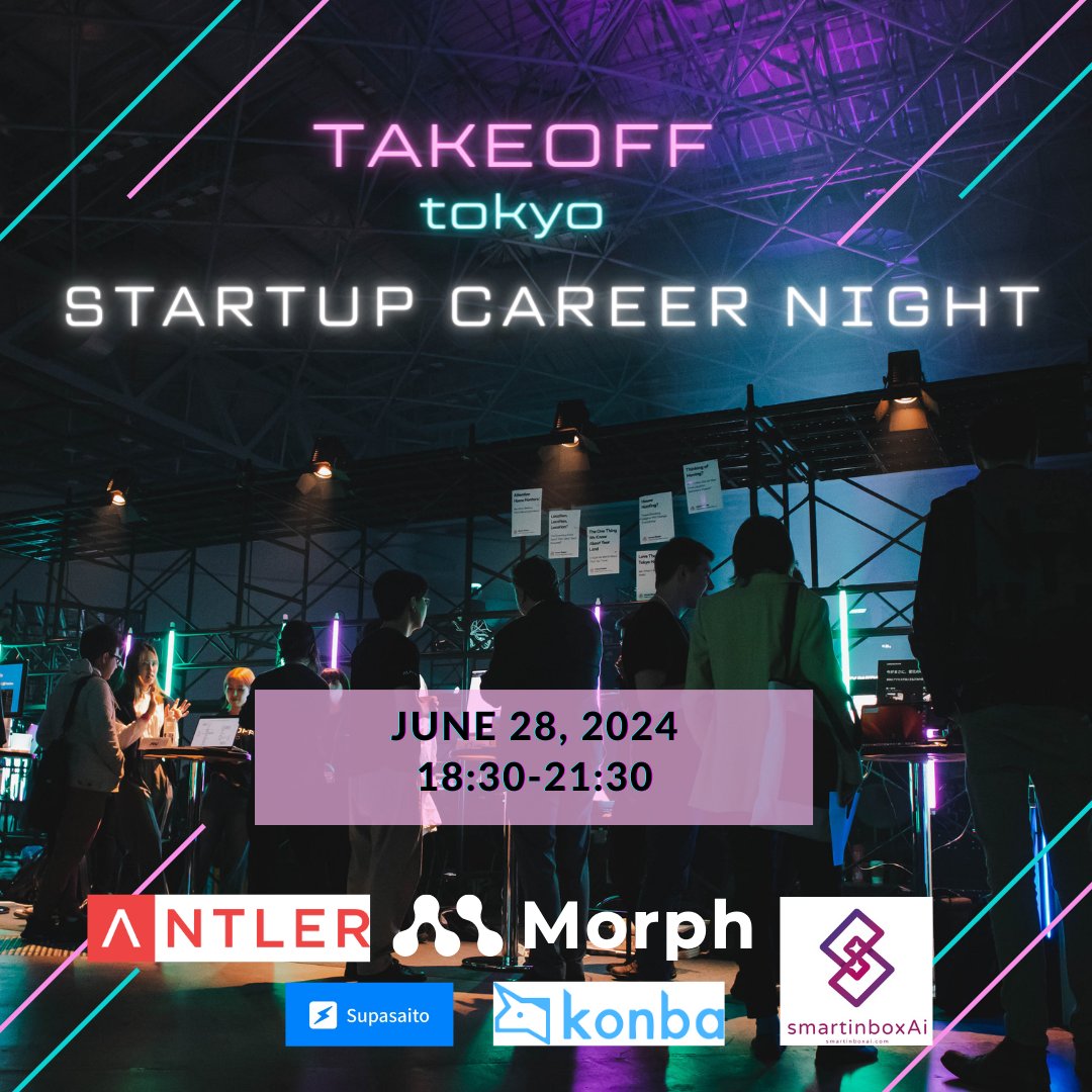 Calling all students and young job seekers! 🧑‍🎓 

Our startups and VCs are looking for energetic, young talent. Join us on June 28 in Shibuya to hear all the opportunities they have for you. 🔥 

Startups and VCs: DM us for a pitch slot!

lu.ma/1ejqxjfr