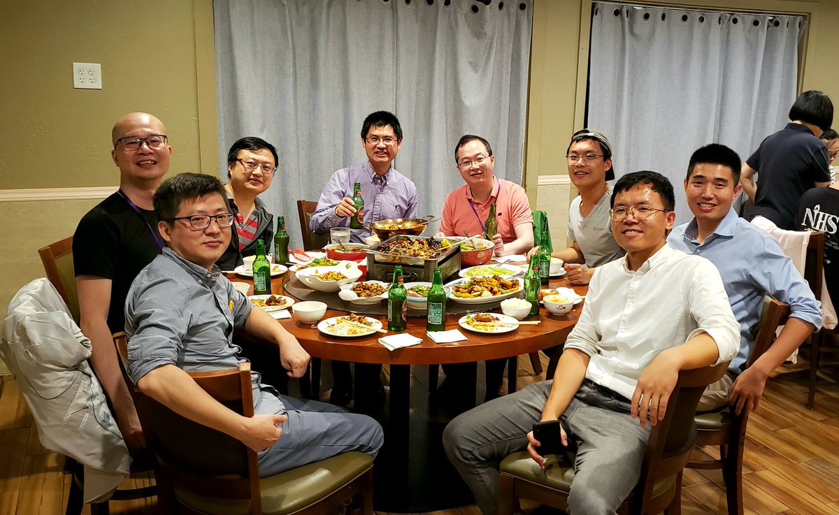 HeYanlin2's tweet photo. Big Xu lab #YongXu fellows #PingwenXu #YangHe and  friends' happy hour in Orlando for CADA and ADA meeting! https://t.co/2jaLpFJvhZ