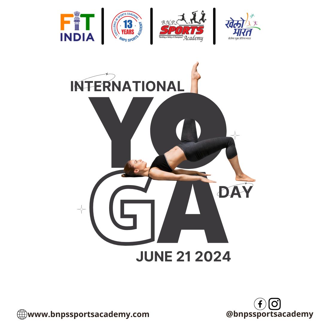 BNPSAcademy's tweet photo. Happy #InternationalYogaDay from BNPS Sports Academy! 🧘🏼
"Yoga is not just a physical practice, it's a way of life." Wishing our athletes, coaches &amp; friends a day of mindfulness &amp; relaxation. 
#YogaForAll #BNPSSportsAcademy #MindfulnessInMotion https://t.co/KlFGQAK0EO
