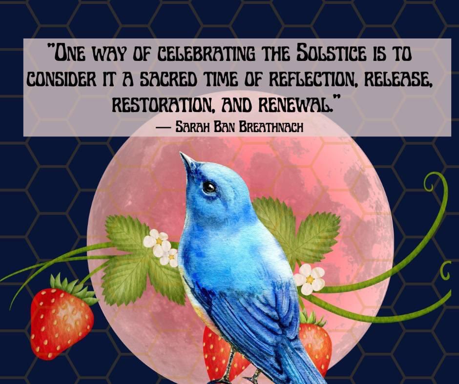 #SummerSolstice This year's #strawberrymoon coincides w/ the summer solstice. The June moon was first called the Strawberry Moon by Native American Algonquian, Ojibwe, Dakota, and Lakota people to mark the time of year that spring-bearing strawberries are ripe.