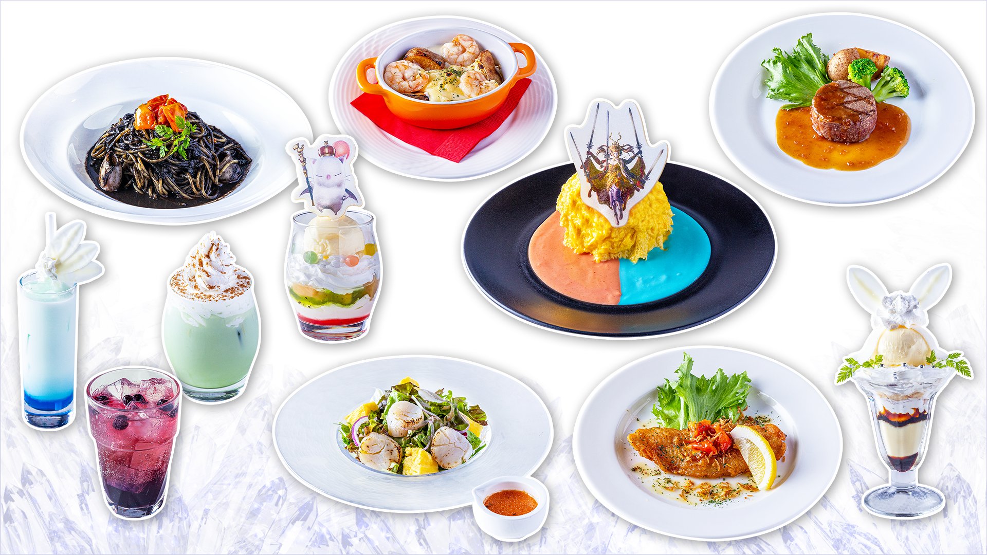 ff14 エオカフェ ピクトマンサー ジョブ石版＆コースター セット