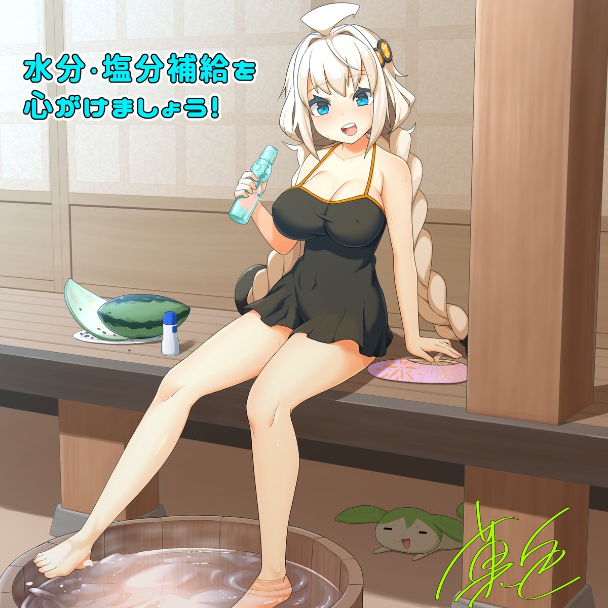 夏っぽい絵です🫠