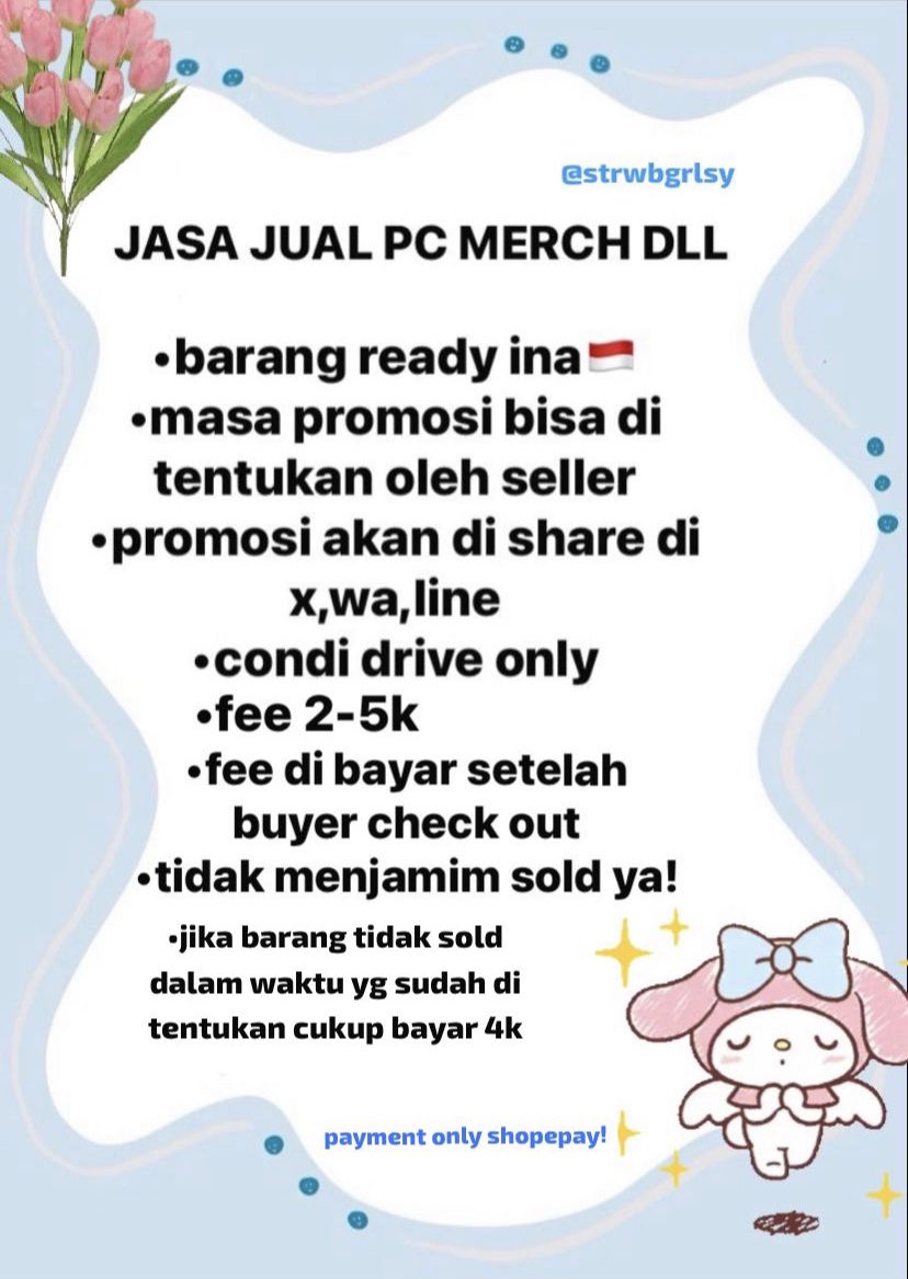 WTS  // JASA JUAL PC MERCH LIGHTSTICK DLL👐🏻
   (kalo lewat tolong rt ya✨)