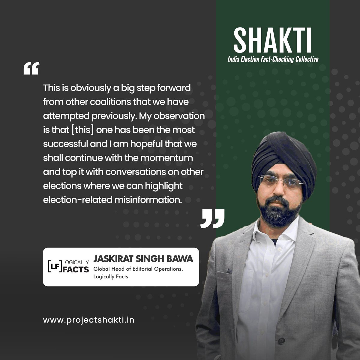 DataLEADS (@data_leads) on Twitter photo <a href="/JaskiratSB/">JK</a>, Global Head of Editorial Operation <a href="/LogicallyFacts/">Logically Facts</a> celebrates the success of the Shakti Collective & highlights the urgent need to build on this work & create a discourse on future collaborations to fight election-related misinformation. <a href="/GoogleNewsInit/">Google News Initiative</a> <a href="/india_mca/">Misinformation Combat Alliance</a> <a href="/JaskiratSB/">JK</a>, Global Head of Editorial Operation <a href="/LogicallyFacts/">Logically Facts</a> celebrates the success of the Shakti Collective & highlights the urgent need to build on this work & create a discourse on future collaborations to fight election-related misinformation. <a href="/GoogleNewsInit/">Google News Initiative</a> <a href="/india_mca/">Misinformation Combat Alliance</a>